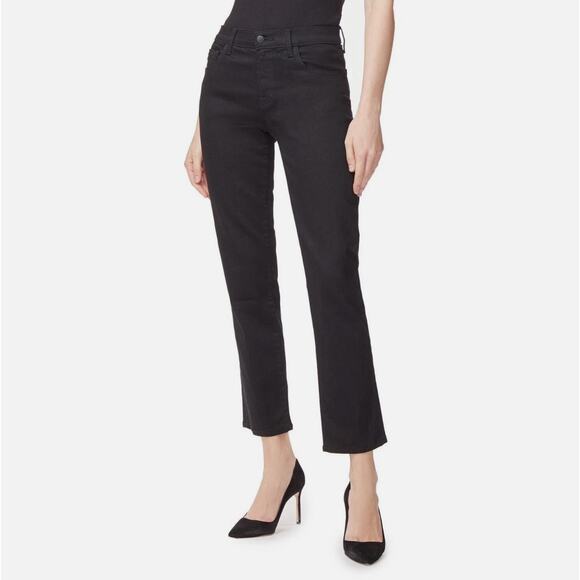 J BRAND Adele Mid Rise Straight Leg Jean Black Vesper Noir Sz 29 NWT $198 {3Z23} - Picture 2 of 4